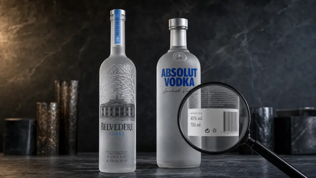 Wodka-Etikett richtig lesen: Was die Flasche wirklich verrät